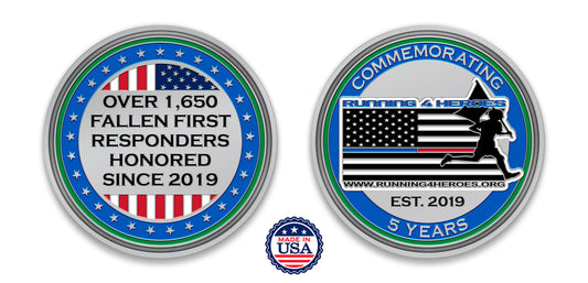 Running 4 Heroes - 5-Year Commemorative Challenge Coin